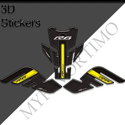 Stickers Decals Protector Tank Pad Side Grips Gas Fuel Oil Kit Knee For YAMAHA YZF-R6 YZF R6 YZFR6 2017 2018 2019 2020 2021 2022