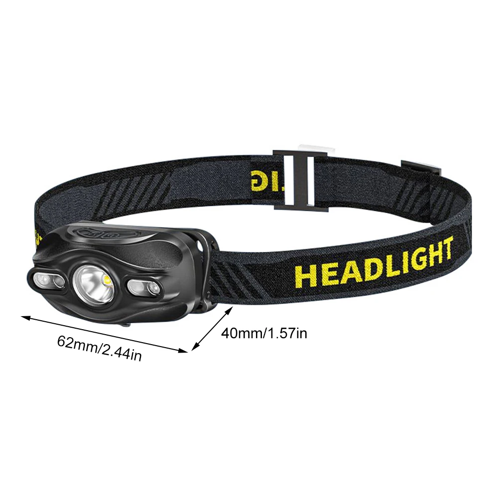 1800Lm Powerfull Headlamp Rechargeable LED Headlight Body Motion Sensor Head Flashlight Camping Torch Light Lamp With USB