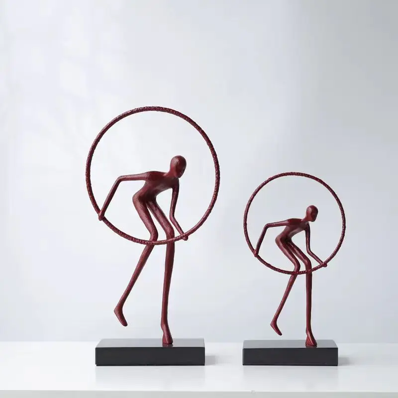 

Modern light luxury entrance character ornament model house living room TV cabinet office decoration handicraft