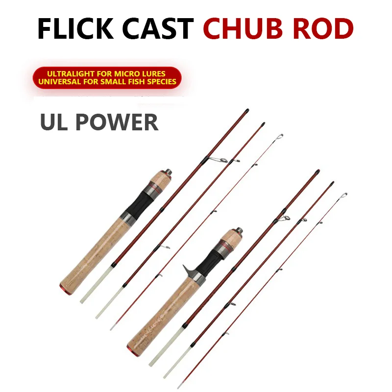 

Mavllos Light Fly Fishing Rod,1.4M UL Tip 4-Section Freshwater Bass Culter Lightweight Micro Casting Spinning Fishing Rod