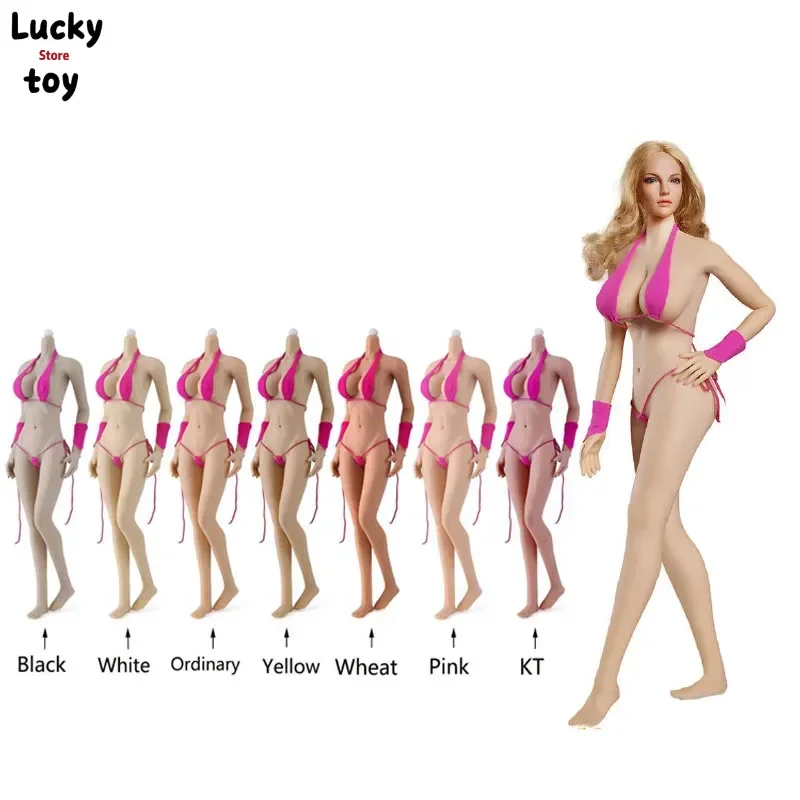 

JIAOU DOLL JOQ-10E JOQ-09F 1/6 Женский супер гибкий бесшовный корпус Солдат Металлическая форма скелета Большая грудь Фигурки тела