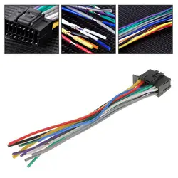 12cm Car Audio Radio Replacement Harness 16-pin Stereo Radio Player Plug Wire Harness Cable Connector Pioneer 2350 Portable