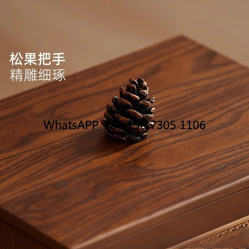 

Wooden rattan office trash can high value household living room Chinese bedroom kitchen large garbage storage tank