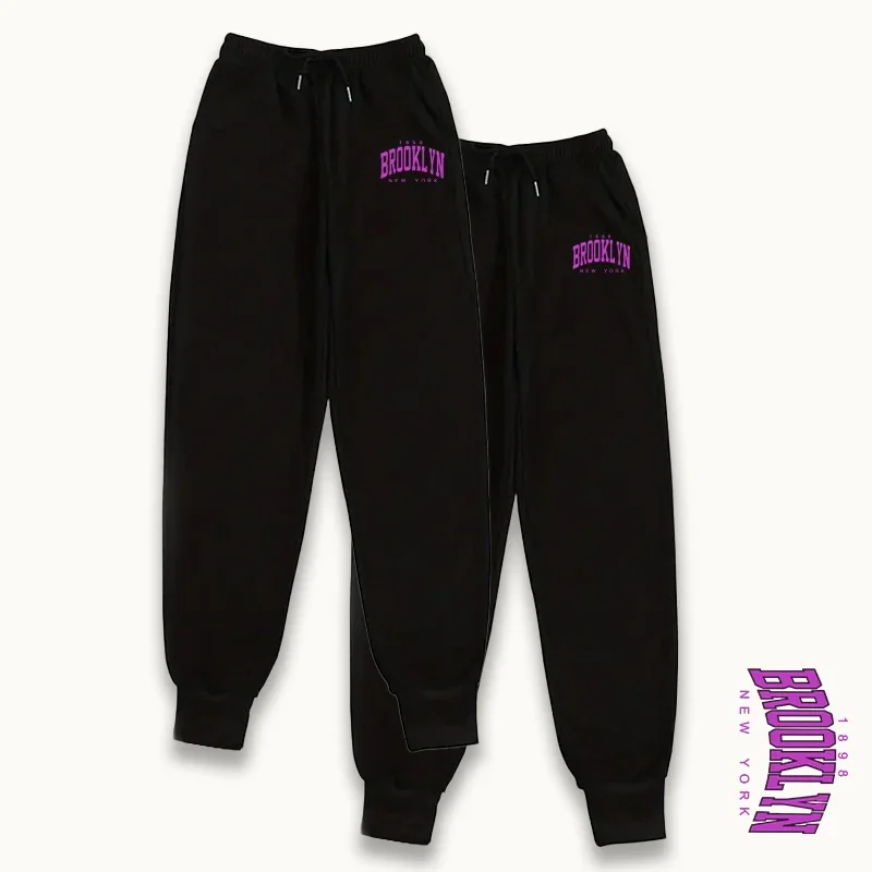 Brooklyn Womens 2 Pack Sweatpants Everyday Jogging Pants Soft Fit Trousers 2025 Autumn Winter Casual Streetwear Lounge Wear Set