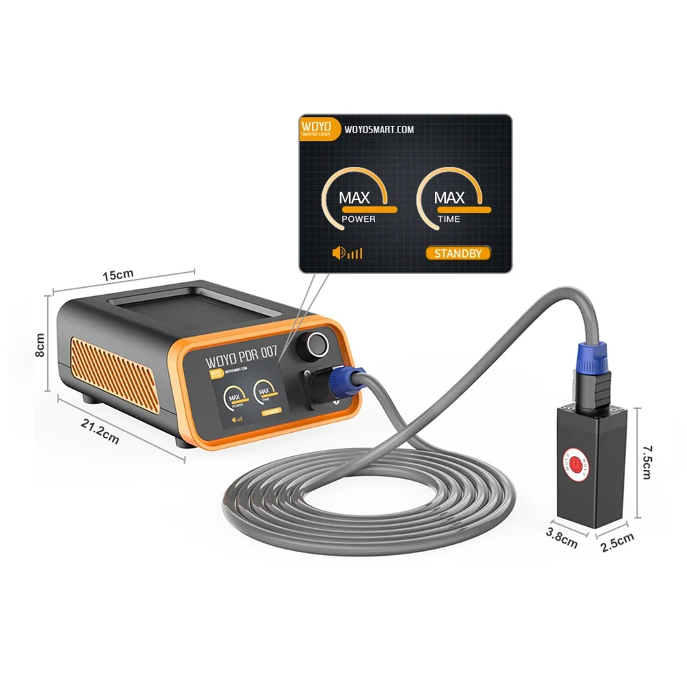 WOYO PDR007 Profession Car Dent Repair Tool Auto Body Paintless Dent Puller Sheet Metal Repair HOTBOX Induction Heater Kit