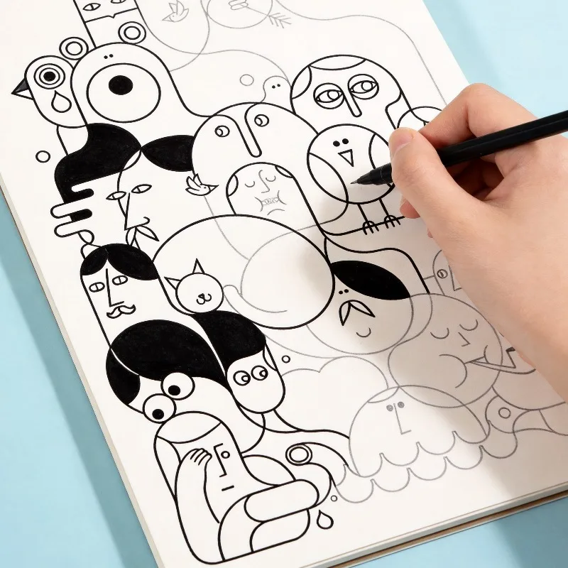 Livre de coloriage de croquis de graffitis, un livre de coloriage aux motifs super apaisants, 24 motifs de traçage de graffitis différents, cadeau artistique parfait