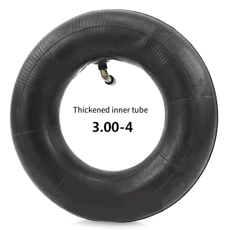 Pack Of 2 Inner Tubes With TR87 Valve For Wheelbarrow, Sack Truck, Handcart 3.00-4, 10X3, 260X85 Black Easy Install