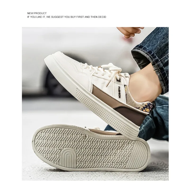 

Men's Casual Student Ethnic Sneakers 2026 Summer Breathable Thick Sole Anti Slip Daily Streetwear Footwear