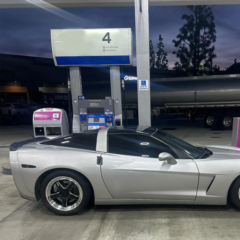 ZR1 نمط ممتد لسيارة كورفيت C6 2005-2013 جودة عالية أسود لامع مع دخان جني رفرف جناح خلفي سبويلر ملحقات السيارة