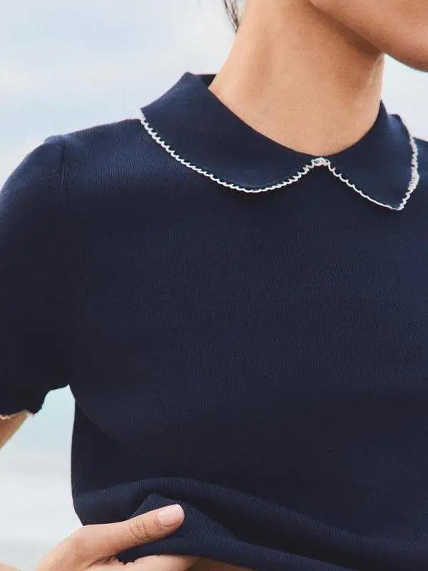 Casual Knitted Coll…