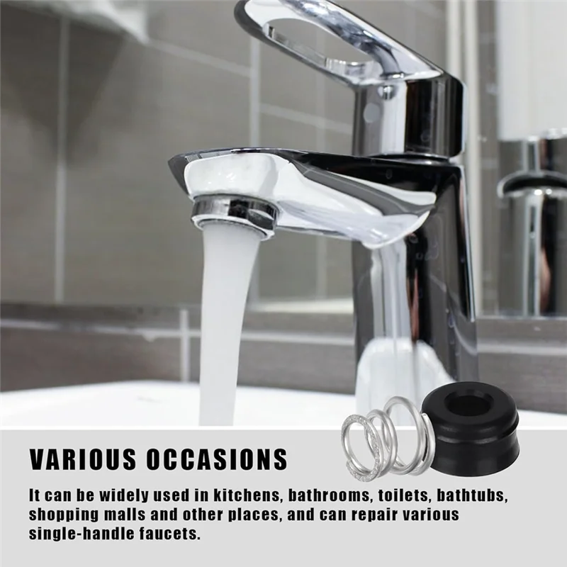 A53Q-RP4993 Faucet Repair Kit 32Pcs- For Delta Compatible, Includes 16 Replacement Seats And 16 Spring Stem Parts