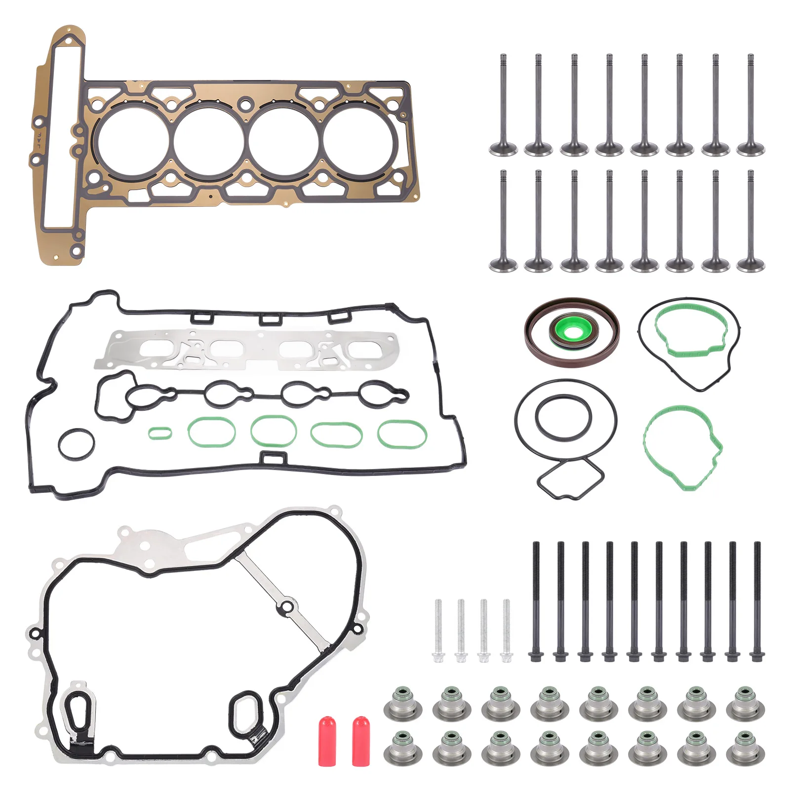 

High quality For 2010-2013 Chevrolet Equinox Buick GMC 2.4L Cylinder gasket intake and exhaust valve US