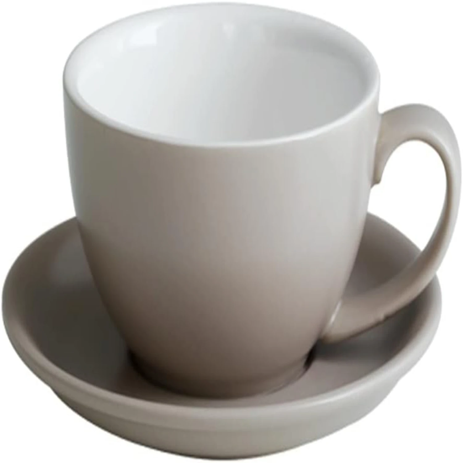 ish and elegant ceramic tea cup and saucer set - chic and classic 10 oz capacity mug with stylish handles - ideal for coffee, mi