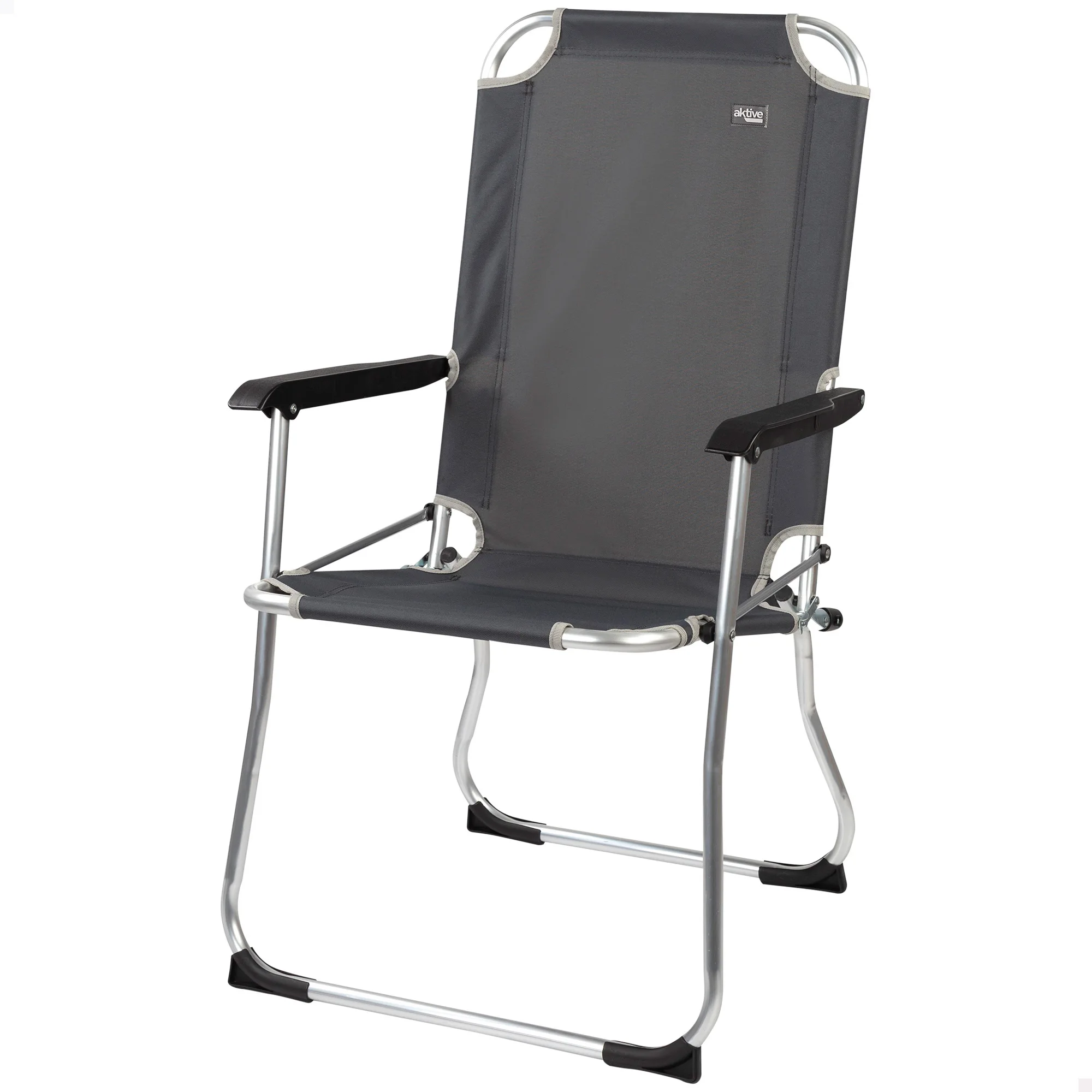 Aktive folding camping chair 45x50x91 cm made of aluminum and Oxford, with roll-over stops, Max. 110 kg compact folding chairs folding camping chairs light and easy to clean