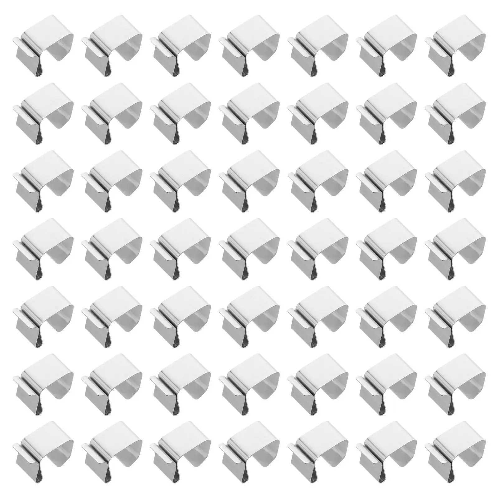 100Pcs Outdoor String Light Gutter Clips Manganese Steel Weatherproof Clips for Christmas New Year Roof Hanging Decorations
