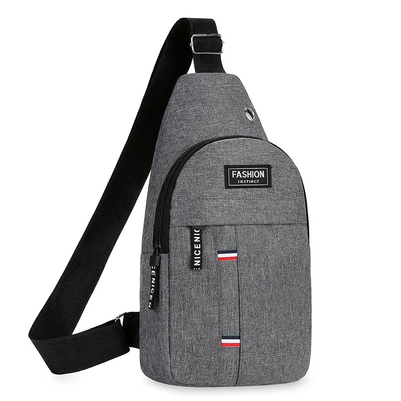 Men's Chest Bag Crossbody Bag Outdoor Sports Leisure Fashion Small Shoulder Bag image 5