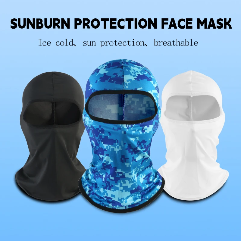 

Тактическая Балаклава, маска для лица, летняя охлаждающая маска на шею, шарфы для пеших прогулок, Мужская мотоциклетная велосипедная маска на шлем, защита от солнца