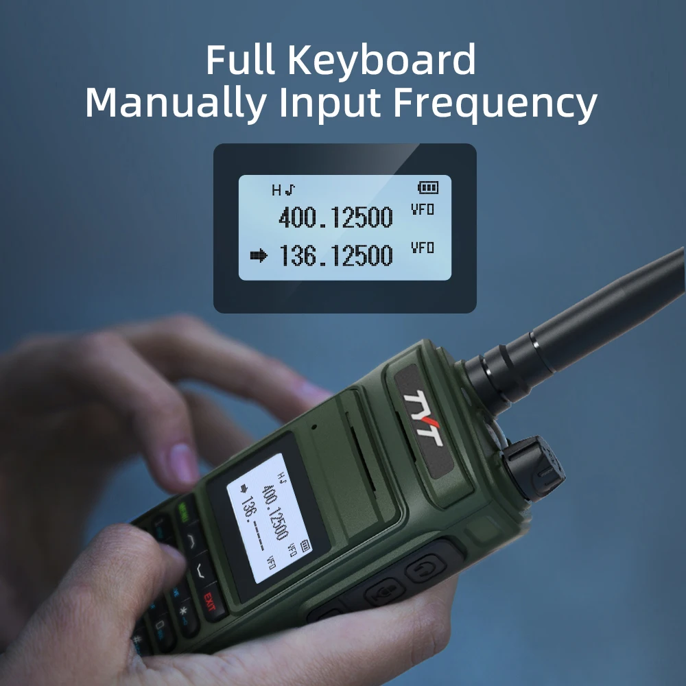 TYT ＴH-8R VOX dual band walkie talkie VHF 136-174MHz & UHF 400-480MHz 5W 200CH Scrambler Portable Two way radio TYT FM Radio