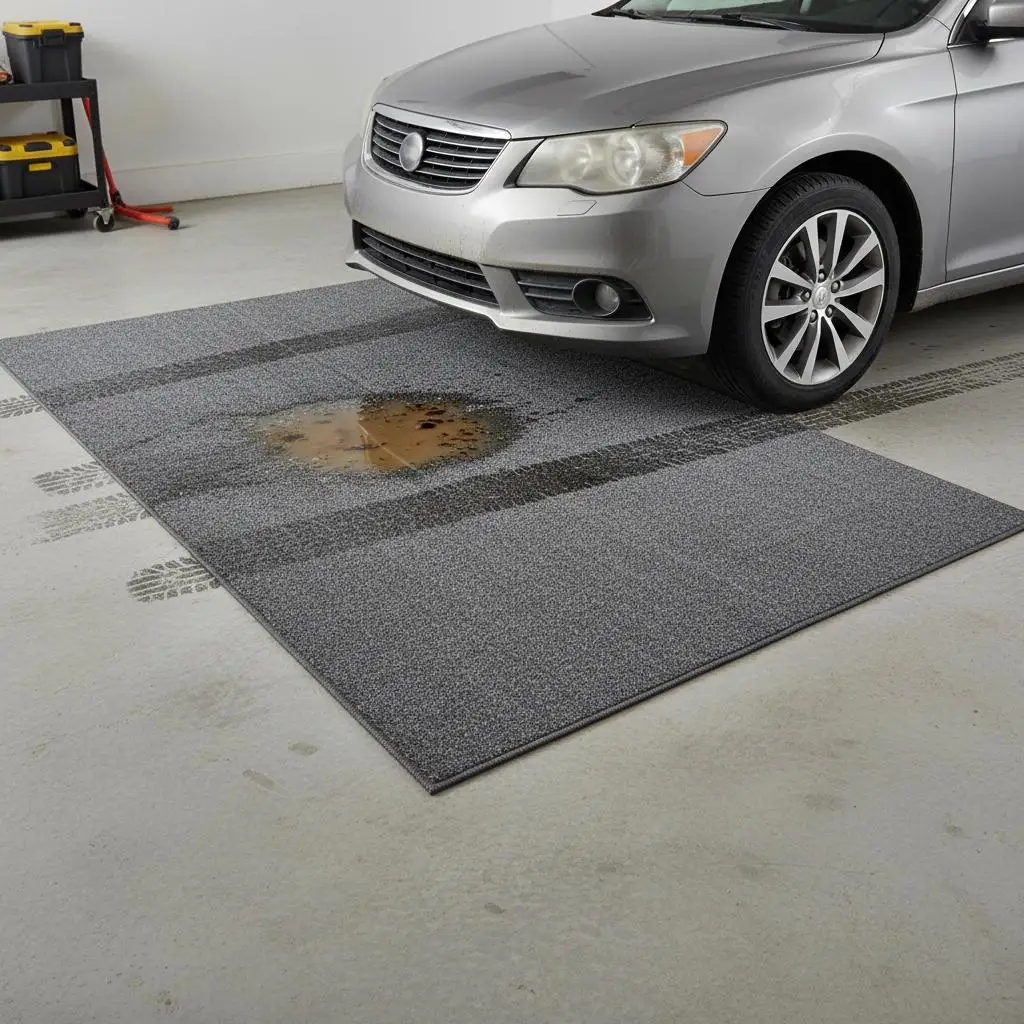 

Защитный мат для гаража/теплицы 3'x5' из ПВХ, сверхпрочный, для защиты от жидкостей и масла, для бетона