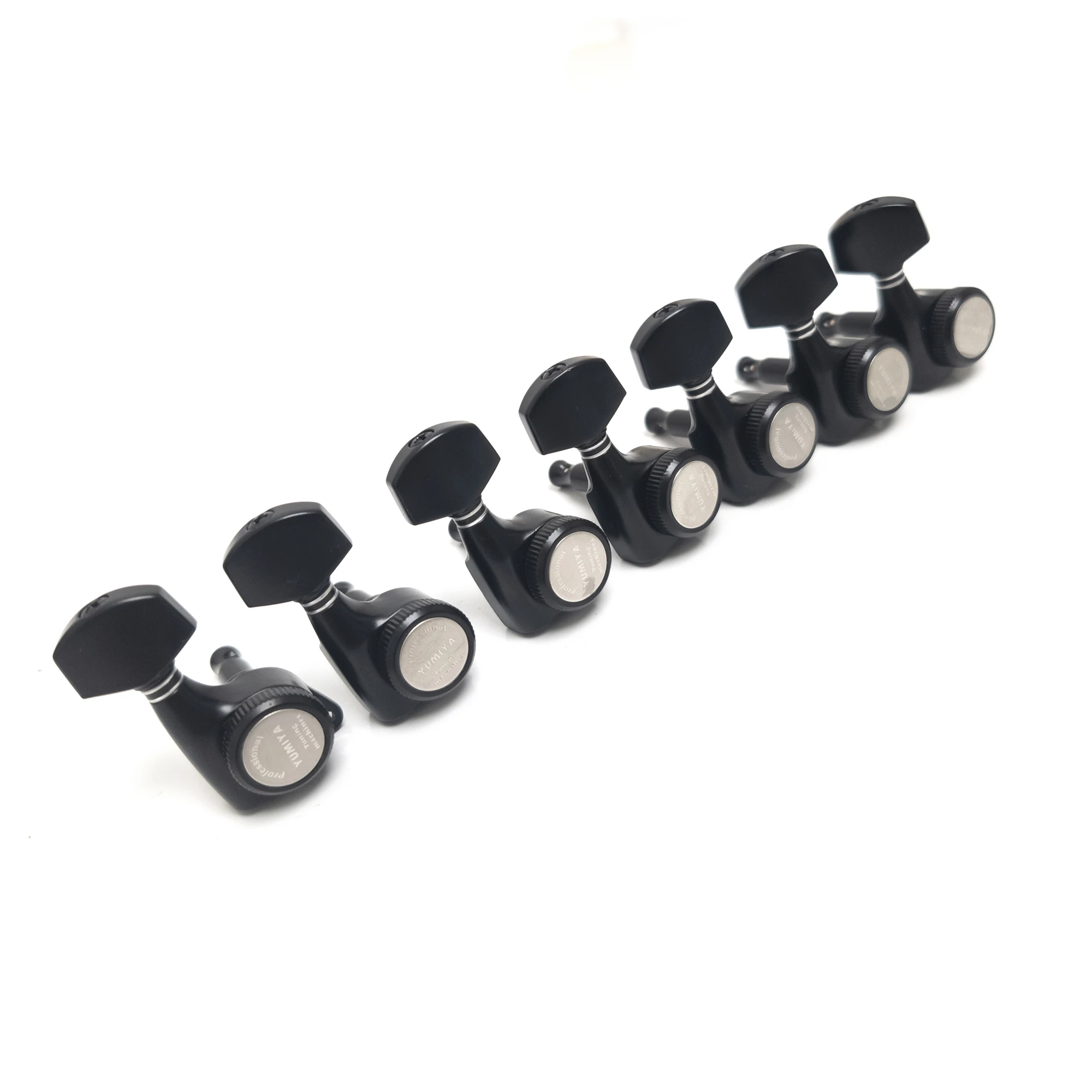 Guitar Locking Tuners 1:18 Lock String Tuning Pegs Machine Heads 7R for Electric Guitars – Available in Chrome and Matte Black