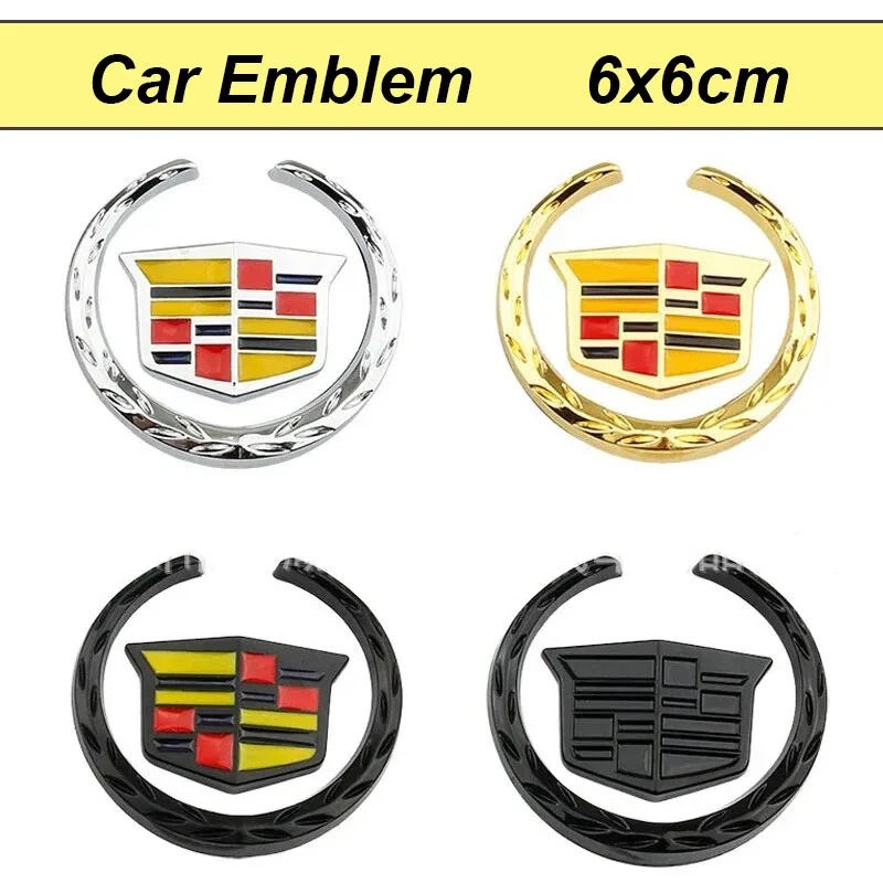 Pegatinas de guardabarros de carrocería de coche de Metal 3D, insignia para maletero trasero de ventana, calcomanías para Cadillac ATS BLS CT4 CT5 CTS EXT ESCALADE SRX XT4 SLR XTS