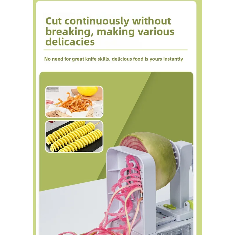 5 Blades Vegetable Spiralizer Zucchini Noodle Maker Best Veggie Spiral Slicer Curly Fry Chopper Cutter Pasta Spaghetti Maker