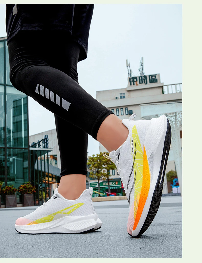 Marathon-Laufschuhe für Herren, Sport-Carbonsohle, atmungsaktiv, leicht, bequem, Damen-Sportschuhe mit Dämpfung und Stabilität – Detail 29