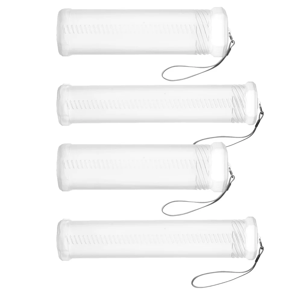 4 قطع حاوية فرشاة رسم شفافة قابلة للتعديل، تصميم حلزوني، منظم لوازم فنية للفنانين وعشاقها #6