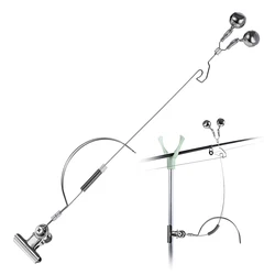 Fishing Pole Pod Stand Adjustable Retractable Carp Fishing Rod Pod Stand Holder Fishing Tackle Fishing Rod Bell Alarm