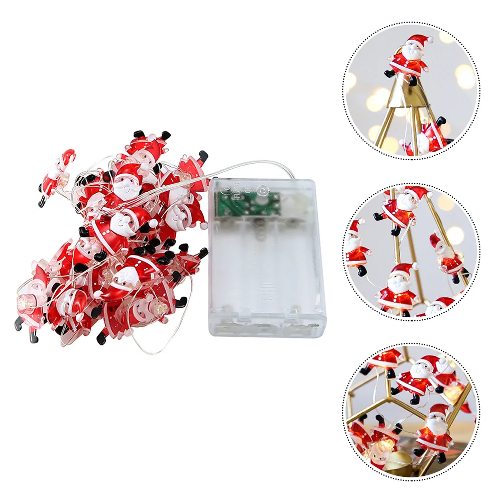 Indoor Christmas Lights String Party LED Elements Decorative Hanging Decorations Red Elder