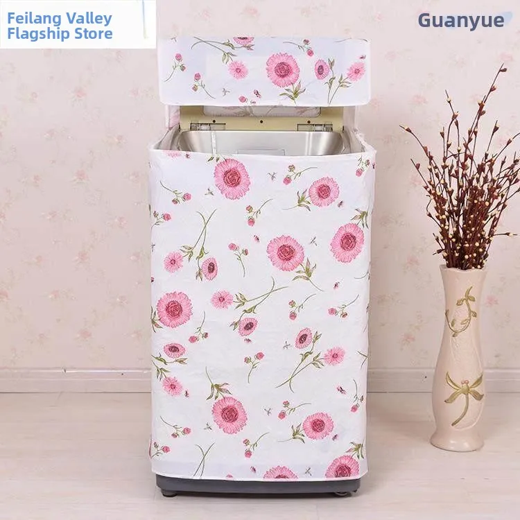 Funda para lavadora automática, a prueba de polvo, impermeable, protector solar, para uso doméstico, protector para lavadora de tambor, fácil de cuidar, mantel