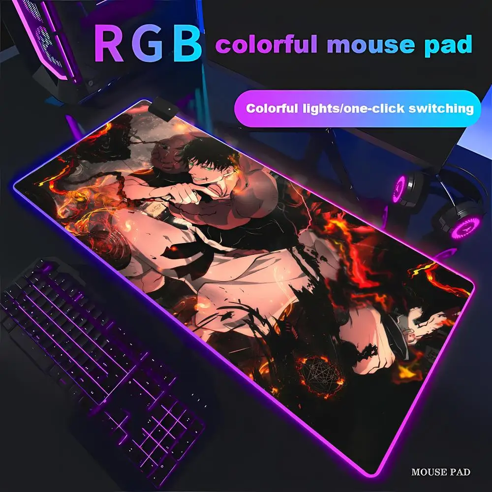 

Mouse pad pattern mouse pad desk pad computer game keyboard pad rubber pad J-jujutsu Kaisen Toji Fushiguro non-slip mouse pad