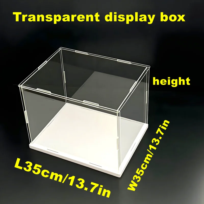 1 Stück Transparente Selbstmontierbare Acryl-Vitrine Staubdichte Aufbewahrungsvitrine, Geeignet für Automodelle/Spielzeug/Sammlerstücke