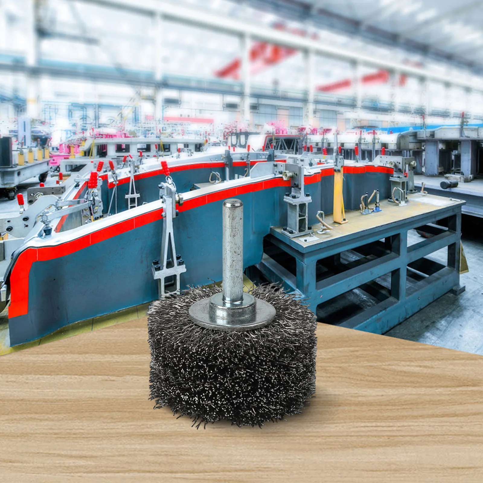 Brush Steel Wire Brush Replacement 50x25mm For Metal Rust Removal Polishing Silver Stainless Steel For Deburring