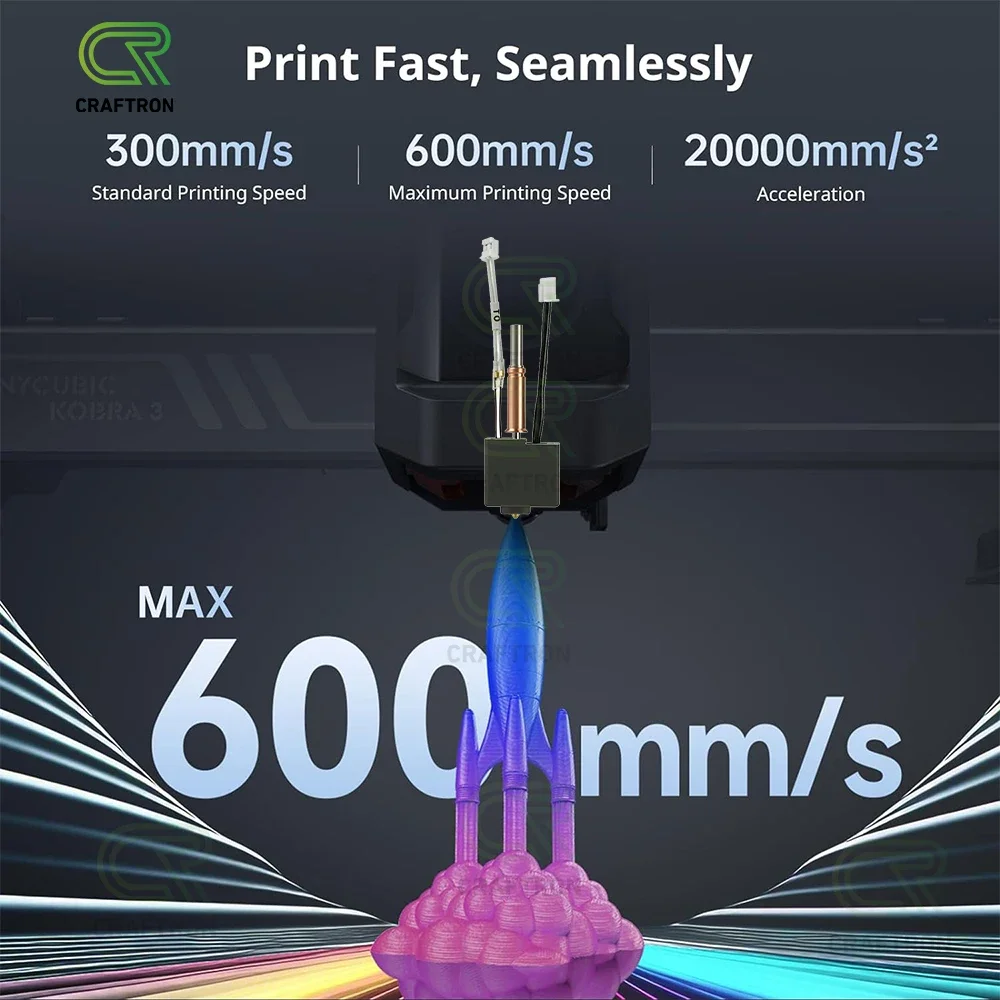 Upgrade For Anycubic Kobra 3 Combo Hotend Nozzle Brass Hardened Steel Nozzles Silicone Case 24V 50W 3D priner Accesories