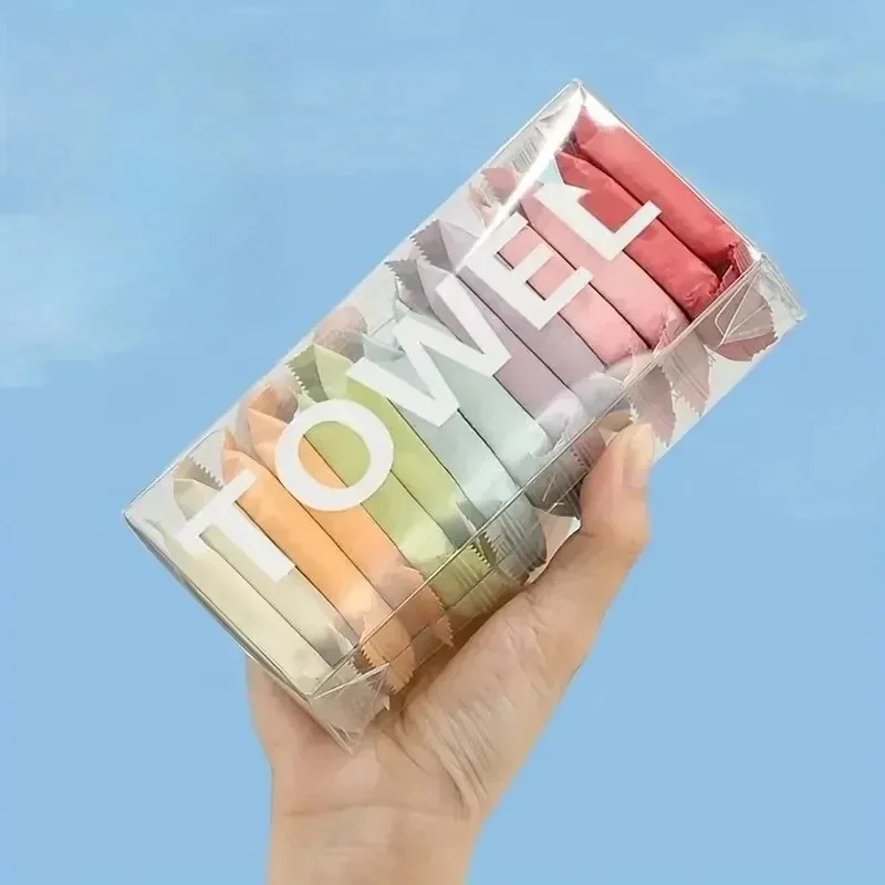 Disposable Portable Travel Towels Thickened Compressed Face Cleansing Beauty Square Washcloths for On-the-Go Hygiene, Quick-Dry!