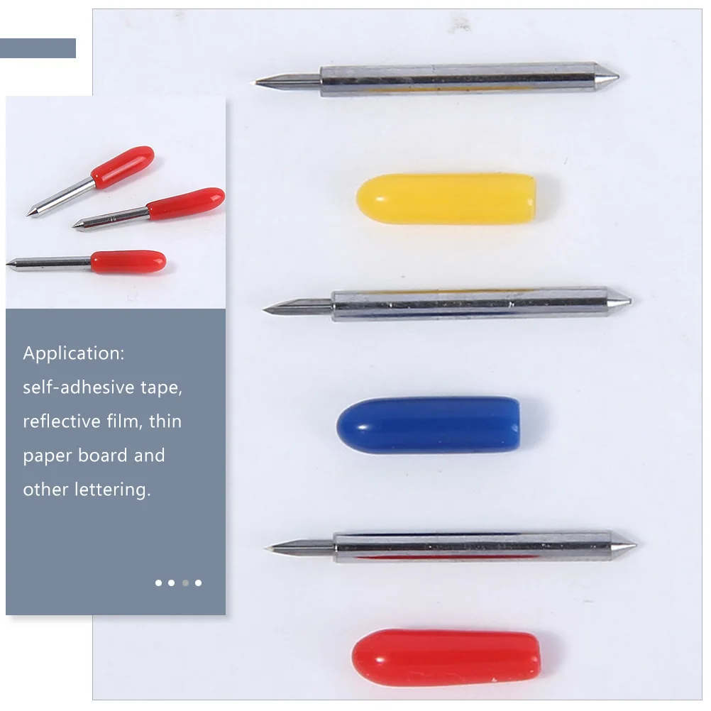 

50 Pcs Blade Lettering Knife Computer Vinyl Plotter Tool Red Accessories