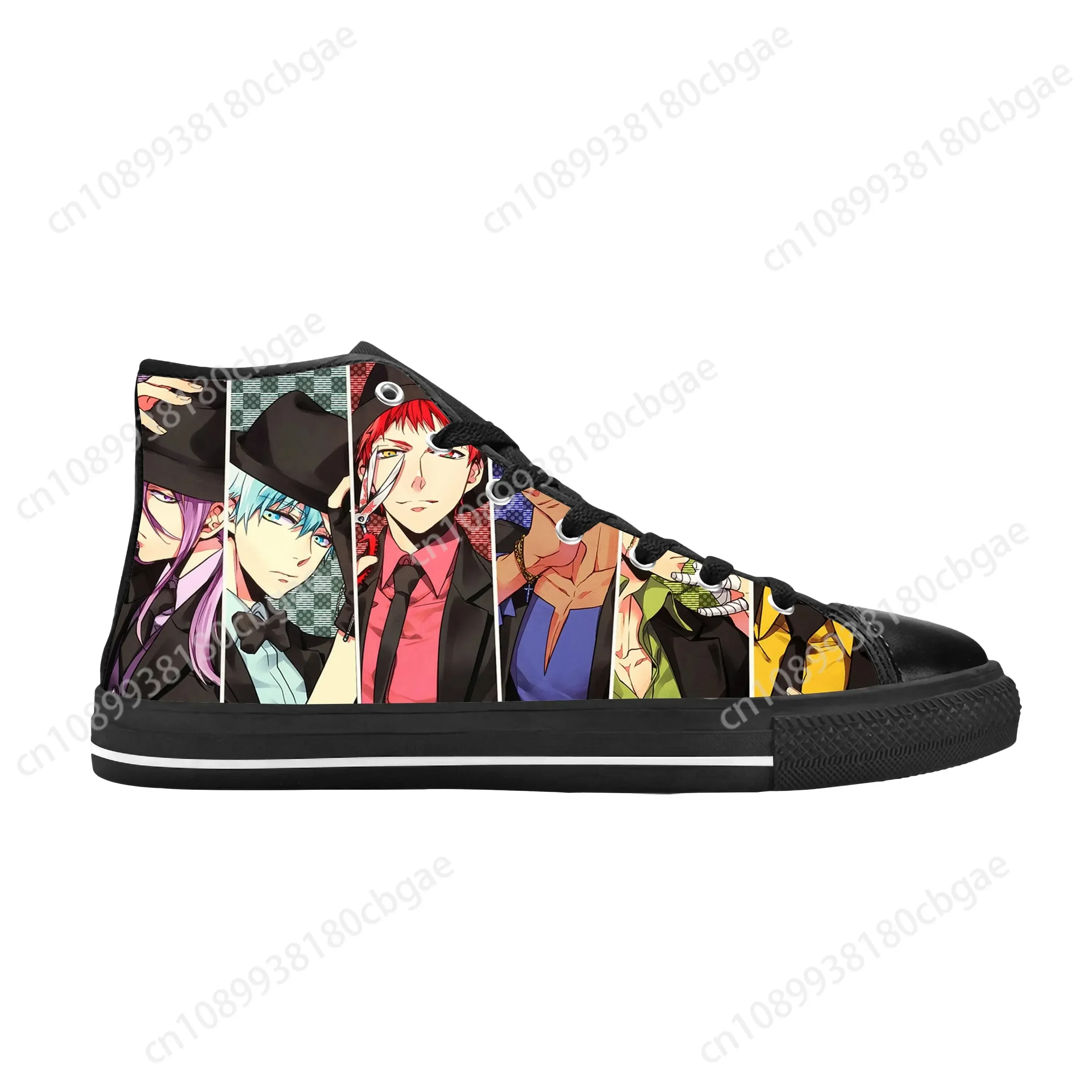 

Japanese Anime Manga Kuroko No Basket Basketball Casual Cloth Shoes High Top Comfortable Breathable 3D Print Men Women Sneakers