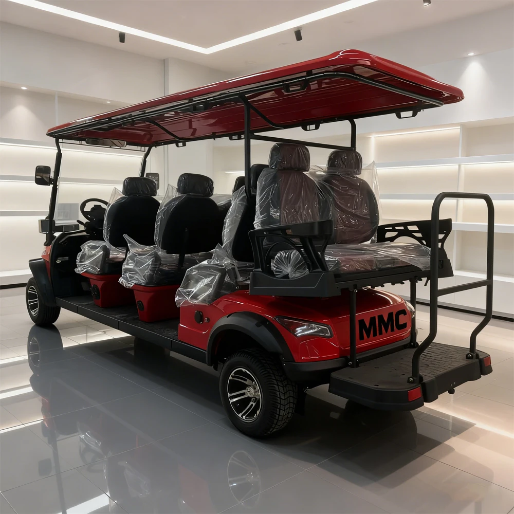 شعبية جديدة 8 مقاعد عربة جولف كهربائية 5000 واط سكوتر بمحرك الذهاب عربات الكبار عالية القوة الصلب لمشاهدة معالم المدينة عربة جولف كهربائية