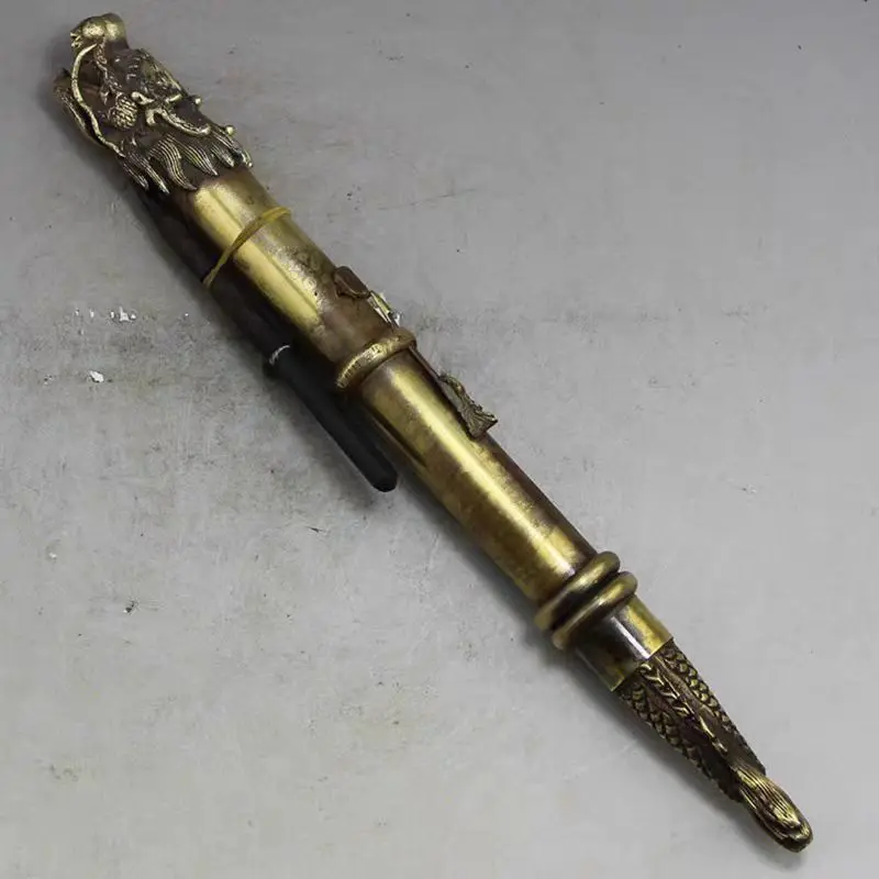The ancient Chinese bronze dragon sword hidden in the cuff, concealed weapon Living room home decoration pieces gifts