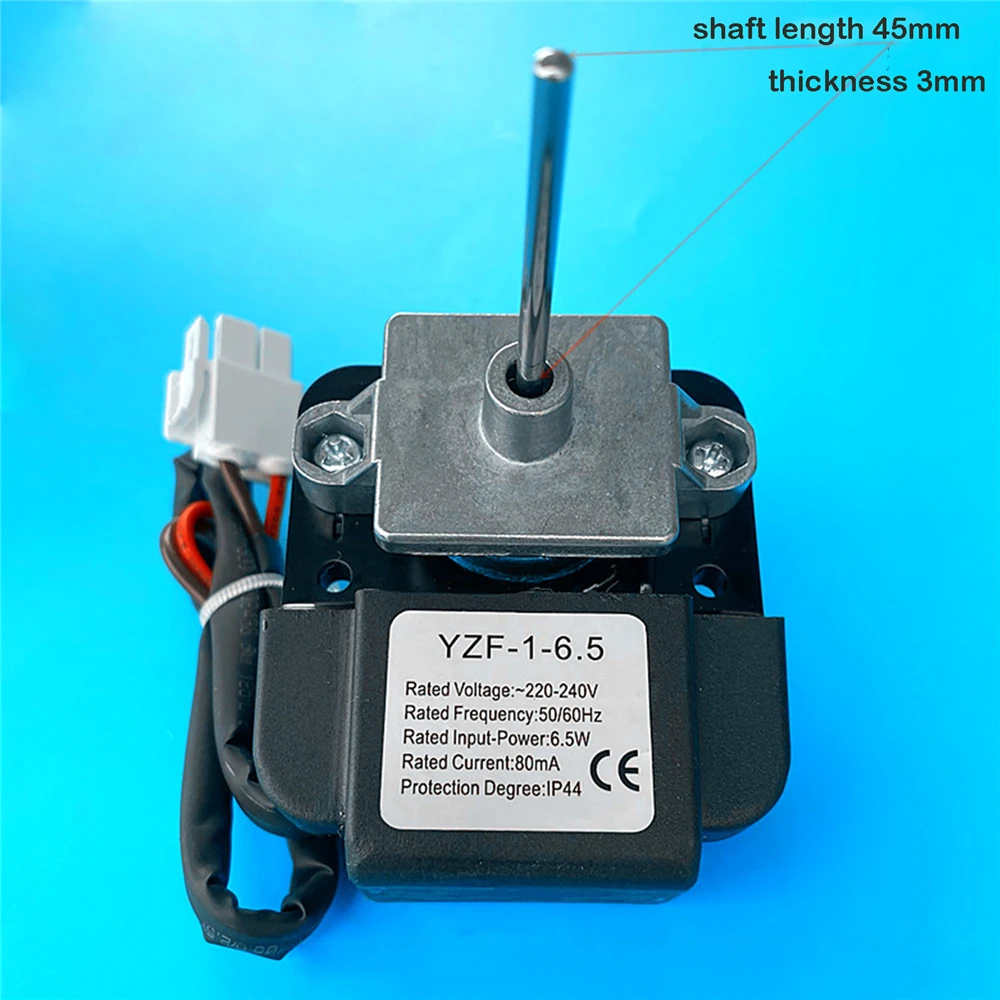 Universele AC220-240V Koelkast Fan Motor YZF-1-6.5 Voor Koelkast Vriezer Vitrinekast Vervanging Schaduwrijke Polige Motor