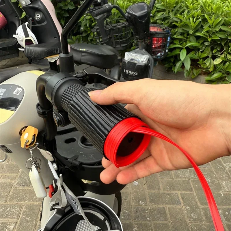 

2pcs Motorcycle Handlebar Cover Self Shrinking Silicone Non-Slip Anti Vibration Motorcycles Grip Covers Sleeve Protector