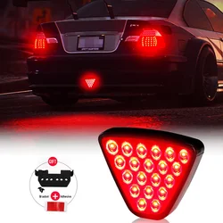 19LED Brake Signal Light F1 Triangle Style Sport Car Rear Third Brake Lights Auto Tail  Warning Lamp Universal 12V For JDM BBA