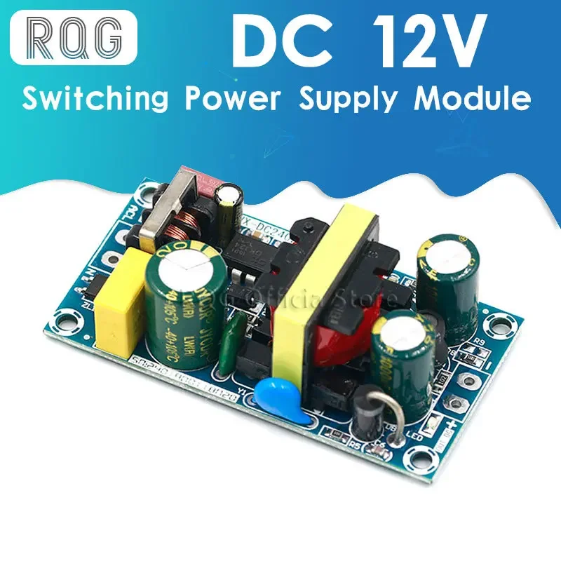 AC-DC 12V2A 24W Switching Power Supply Module Bare Circuit 100-265V to 12V 2A Board for Replace/Repair 24V1A