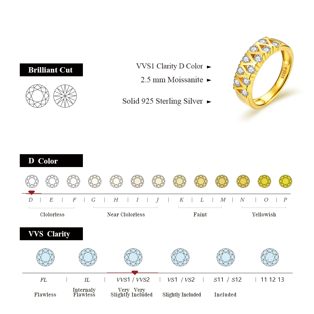 Новинка, бриллиантовое кольцо ATTAGEMS 0,66ct с муассанитом для женщин D VVS1, цвет S925, серебро, обручальное кольцо, Изящные Ювелирные изделия, роскошный подарок