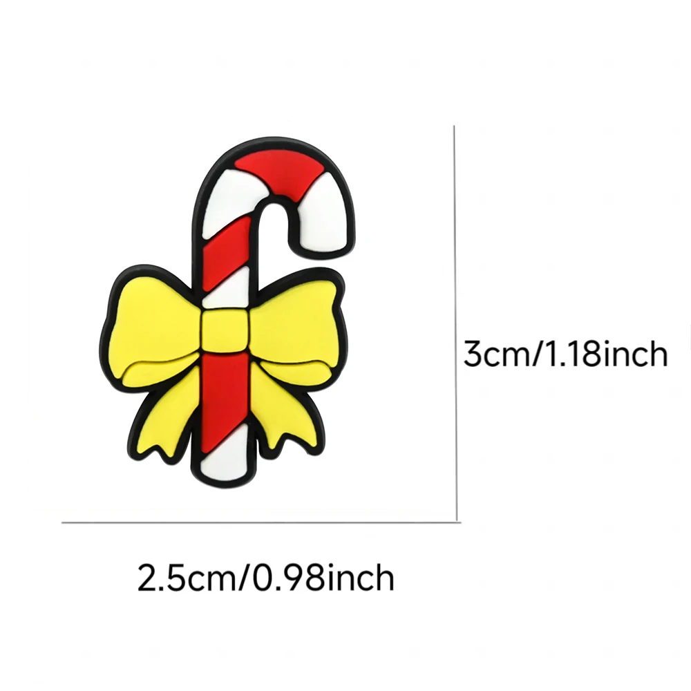 1-100pcs Cartoon Cute Christmas Series PVC Shoe Charms Accessories DIY Detachable Waterproof Fashion Shoes Buckle Party Gifts