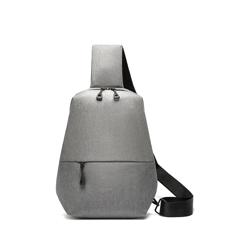 Bolso de pecho de moda para hombre, bolsa de mensajero informal impermeable, bolso de pecho multifuncional de negocios, bolso cruzado informal de un hombro