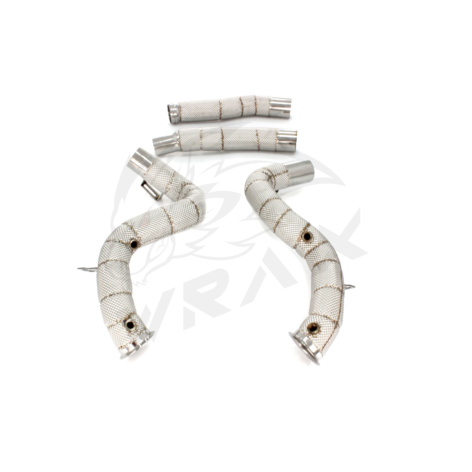 

WRAX Exhaust System for Mercedes-AMG GTS GT63S SS304 Downpipe with With Heat shield