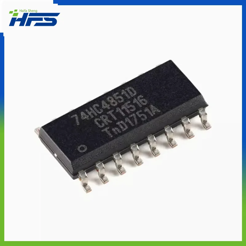 

5pcs Original genuine 74HC4851D, 118 SOIC-16 8-channel analog multiplexer/demultiplexer