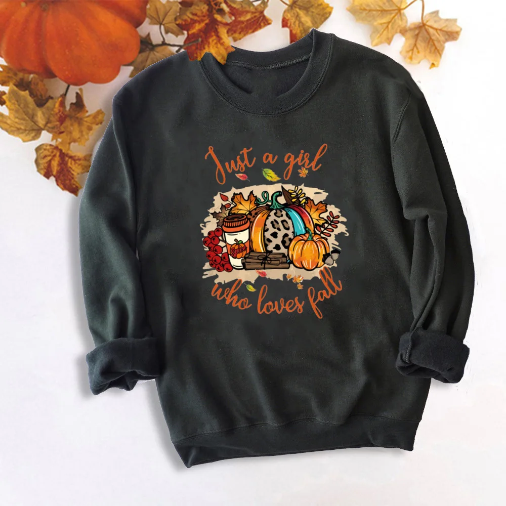 It\'s Fall Y\'all Pumpkin Sweatshirts Thankful Grateful Blessed Hoodie Women Fashion Thanksgiving Pullover Tops Halloween Clothes